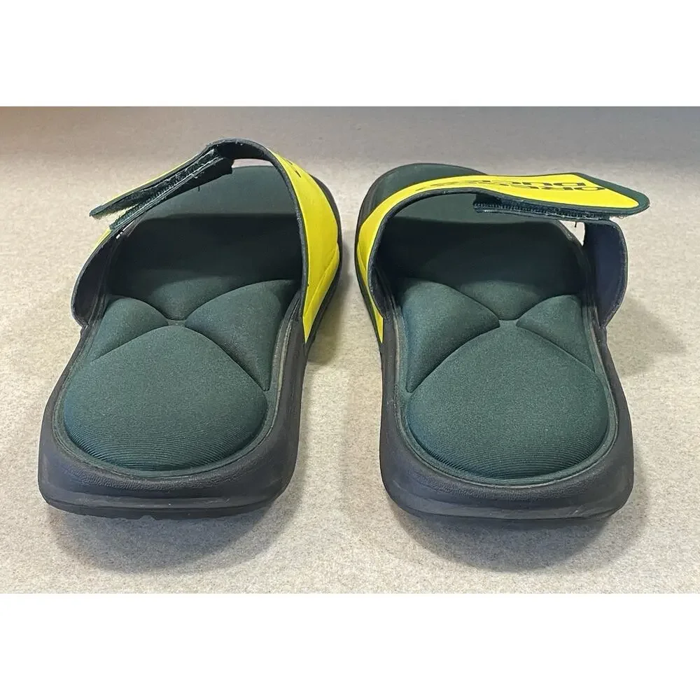 Oregon Ducks Cushioned Slide Sandals Adjustable Men’s Size XL 13-14 -Comfortable